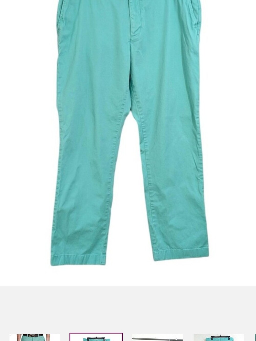 Vineyard Vines Breaker Pants - Size 36x30 Mens Aqua Blue Teal Green Chino Khakis